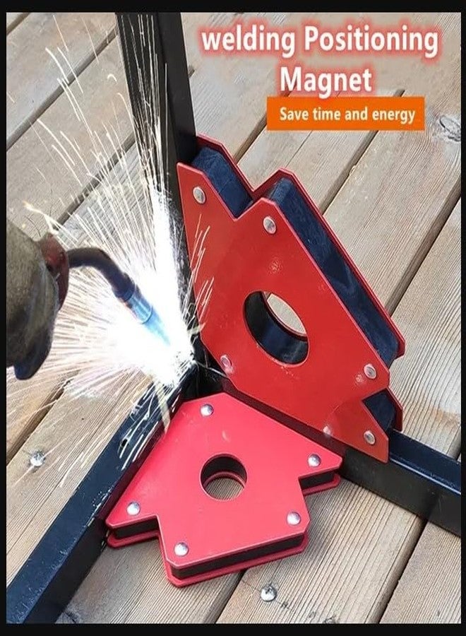 Inditrust مشابك لحام مغناطيسية متعددة الزوايا من إنديترست، مقاس 3 بوصات، على شكل سهم مربع، بقوة جذب مغناطيسية 12 كجم، لضمان محاذاة دقيقة في أعمال التصنيع. عبوة من قطعتين. - Image 5